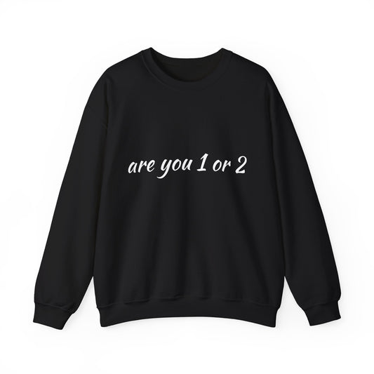 Pickleball "are you 1 or 2" sweatshirt