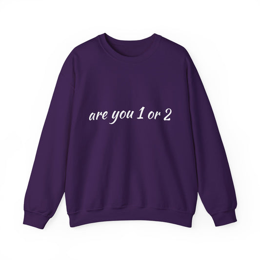 Pickleball "are you 1 or 2" sweatshirt